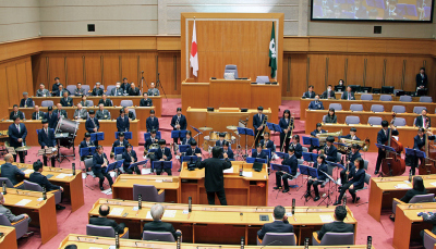 五十鈴中学校による議場演奏会