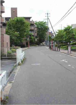 鶴舞西町、学園新田町間安全な歩道の整備を