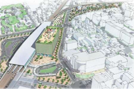 大和西大寺駅高架化イメージ
（県ホームページより引用）