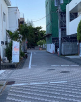 交差点白線と路側帯