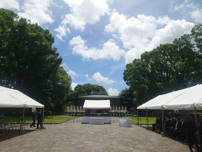 硫黄島戦没者遺骨引渡式